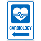 Cardiology With Left Arrow Hospital Sign