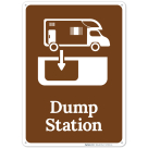 Dump Station With Graphic Sign