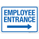 Employee Entrance Sign, (SI-7029)