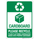 Recycle Cardboard Sign