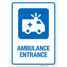 Ambulance Entrance Hospital Sign