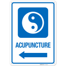 Acupuncture With Left Arrow Hospital Sign