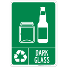 Dark Glass With Symbol Sign