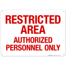 Authorized Personnel Only Sign, (SI-7038)