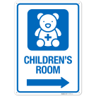 Children's Room With Graphic Right Arrow Sign