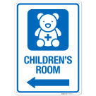 Children's Room With Graphic Left Arrow Sign