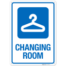 Changing Room With Graphic Sign