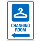 Changing Room Left Arrow Sign