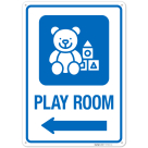 Play Room With Graphic Left Arrow Sign