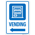 Vending With Left Arrow Sign