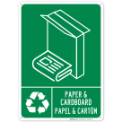 Paper And Cardboard Bilingual Sign