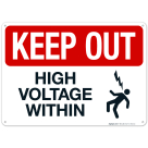 Keep Out High Voltage Within Sign