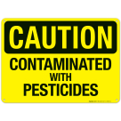Contaminated With Pesticides Sign