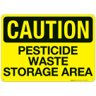 Pesticide Waste Storage Area Sign