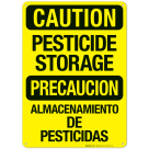 Pesticide Storage Bilingual Sign