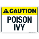 Caution Poison Ivy Sign