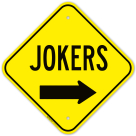 Jokers With Right Arrow Sign