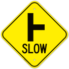 Side Road Tjunction Right Graphic Sign