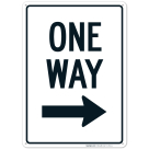 One Way With Arrow Sign