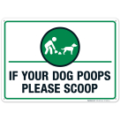 Dog Poop Sign, Funny Clean Up After Your Dog Sign