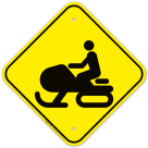 Snowmobile Graphic Sign