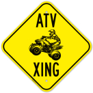 ATV Crossing Sign