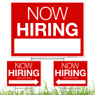 Now Hiring Join Our Team Left And Right Arrows Sign