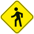 Pedestrian Graphic Sign