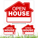 Open House Real Estate Red Sign