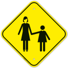 Pedestrian Crossing Graphic Sign