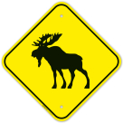 Moose Graphic Sign