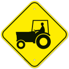 Farm Tractor Graphic Sign