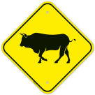Bull Graphic Sign