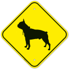 Boston Terrier Graphic Sign