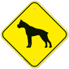 Guard Dog Pit Bull Graphic Sign