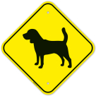 Guard Dog Beagle Graphic Sign