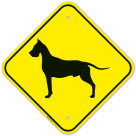 Guard Dog Great Dane Graphic Sign