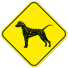 Guard Dog Dalmatian Graphic Sign