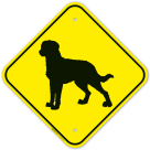 Chessie Dog Graphic Sign