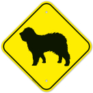Guard Dog Sheepdog Graphic Sign