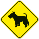 Guard Dog Terrier Graphic Sign