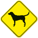 Guard Dog Black Lab Graphic Sign