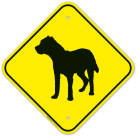 Guard Dog Border Terrier Graphic Sign