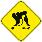 Penguin Dancing Graphic Sign