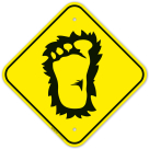Bigfoot Crossing Graphic Sign