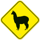 Alpaca Graphic Sign