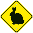 Rabbit Graphic Sign