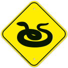 Snake With Graphic Sign