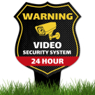 Warning Video Security System 24 Hour Sign