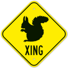 Squirrel Crossing Sign